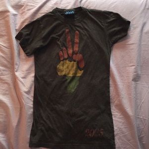 Africa Peace Sign Graphic Tee